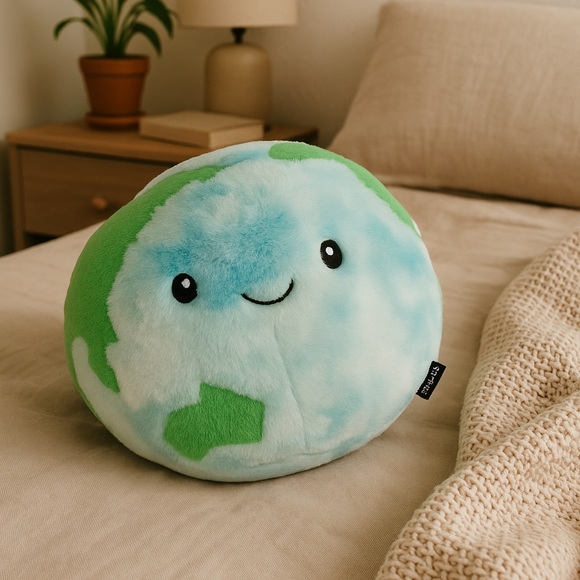 FAO Schwarz Glow Brights Earth Globe Light Up & Sounds Plush Kids Toy - Picture 1 of 7